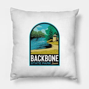 Backbone State Park Iowa Pillow