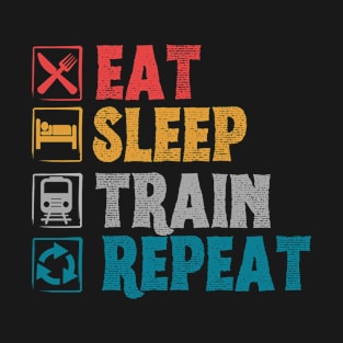 Eat sleep train repeat T-Shirt