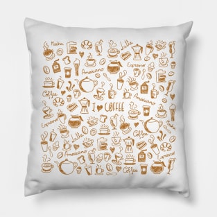 I Love Coffee Pillow