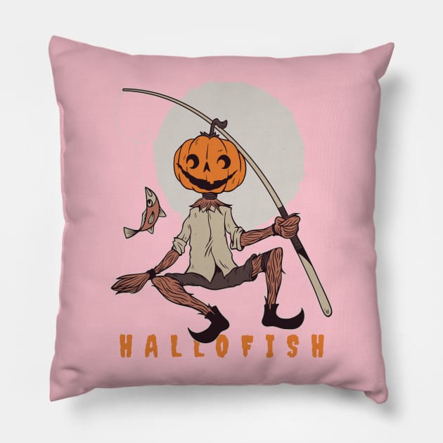 pumpking hallofish Pillow by IconRose