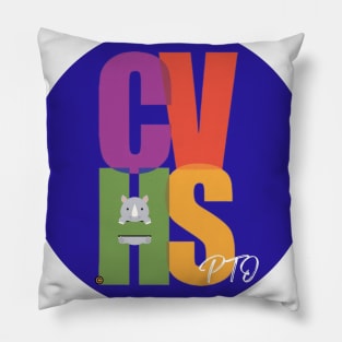 BLUE CVHS PTO LOGO Pillow