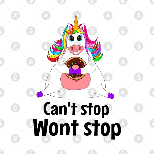 i cant stop wont stop funny unicorn by NoorAlbayati93