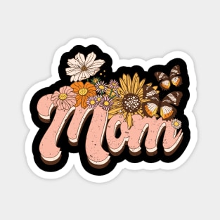 Mom retro distressed design Magnet