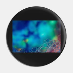 Colorful blurry background, ornament made of soft clear bubbles Pin