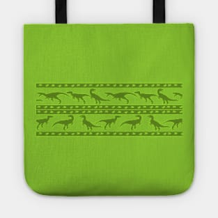 Green Raptor Pattern Tote