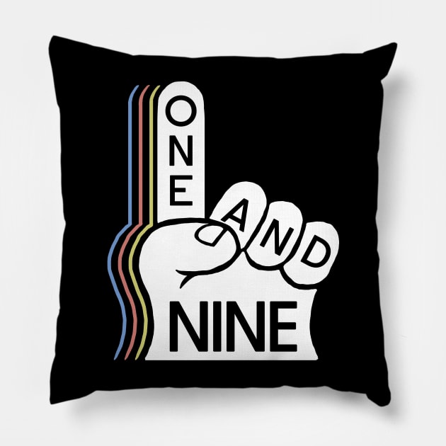 One And nine hand (19th) Pillow by siacengs