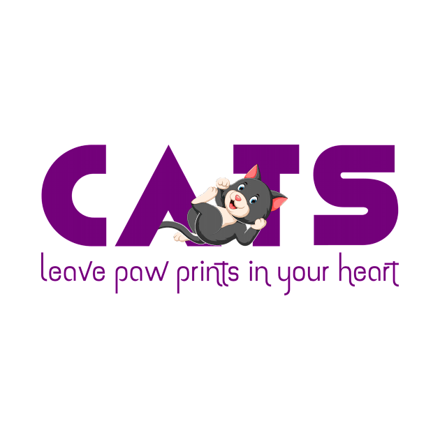 Cats leave paw prints in your heart by ArticaDesign