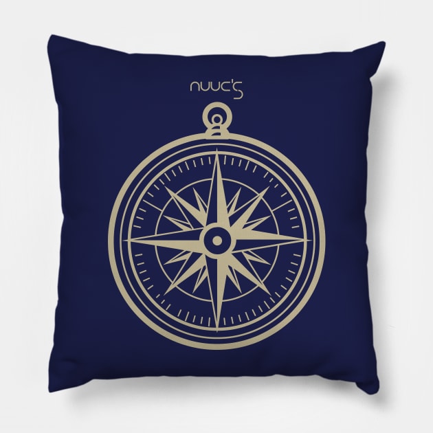 Marine nautical boat compass Pillow by jjmpubli