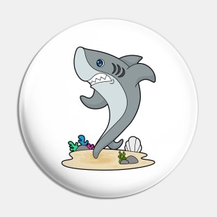 Shark Running Fitness Pin