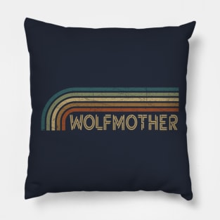 Wolfmother Retro Stripes Pillow