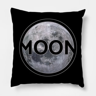 Moon with lettering gift space idea Pillow