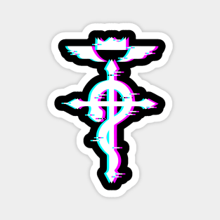 full metal alchemist glitch logo 2 Magnet