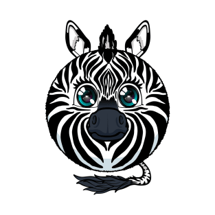 Zebra Fluff Ball T-Shirt