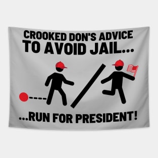To Avoid Jail - Run For President! Tapestry