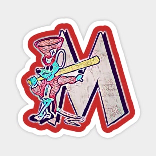 Madison Hatters Baseball Magnet