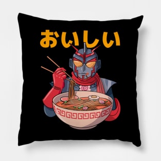 Ramen Ninja Robot Pillow