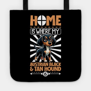 Home is with my Austrian Black and Tan Hound Tote