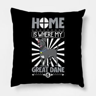Home is where my Great Dane is - German Mastiff Pillow