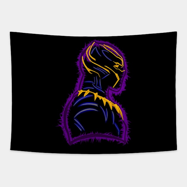 Killmonger Panther V1 Tapestry by TheFlyingPenguin