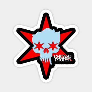 Chicago Proper Star Skull Magnet