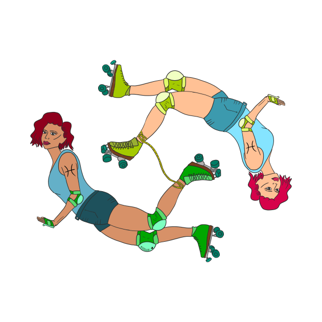 Pisces Pinup Rollergirls by Hotanist