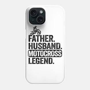 Father Husband Motocross Legend Funny Motocross Phone Case