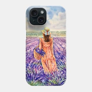 Lavender field Phone Case