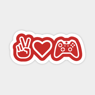 Peace Love Gaming Magnet