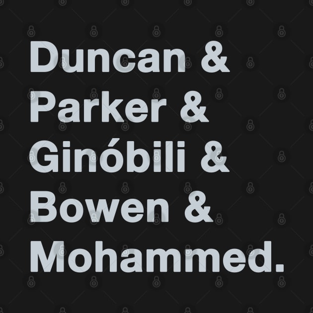 2005 San Antonio Spurs Greats by IdenticalExposure