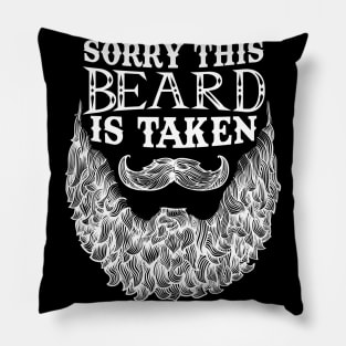 Sorry This Beard is Taken Couple Falling in love Pillow