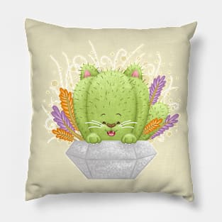 Cactus Cat Pillow