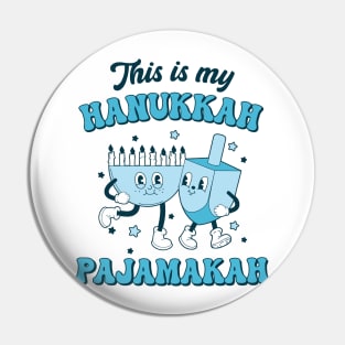 This Is My Hanukkah Pajamakah Jewish Christmas Pajama Family Pin