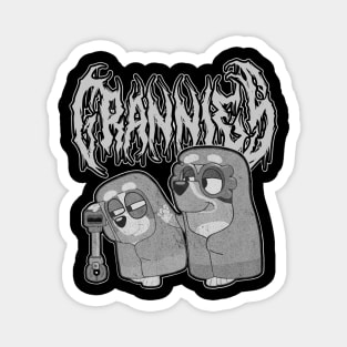 Grannies metal grey Magnet