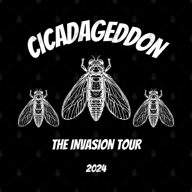 Cicadageddon Invasion Tour 2024 funny cicada by Dylante