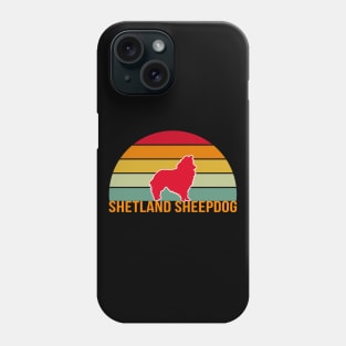 Shetland Sheepdog Vintage Silhouette Phone Case