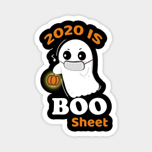 2020 Is Boo Sheet Funny Pumpkin Ghost Halloween Magnet