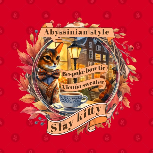 Cat Couture Bespoke Vicuña Slay Kitty Style 01A by catsloveart