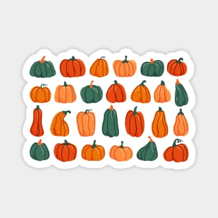 Autumn vibes vibrant colored pumpkin Magnet