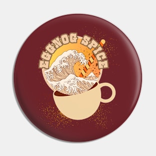 GREAT WAVE OF EGGNOG SPICE, HOLIDAY COFFEE FLAVOR TSUNAMI, CANDY SWIZZLE STYLE Pin