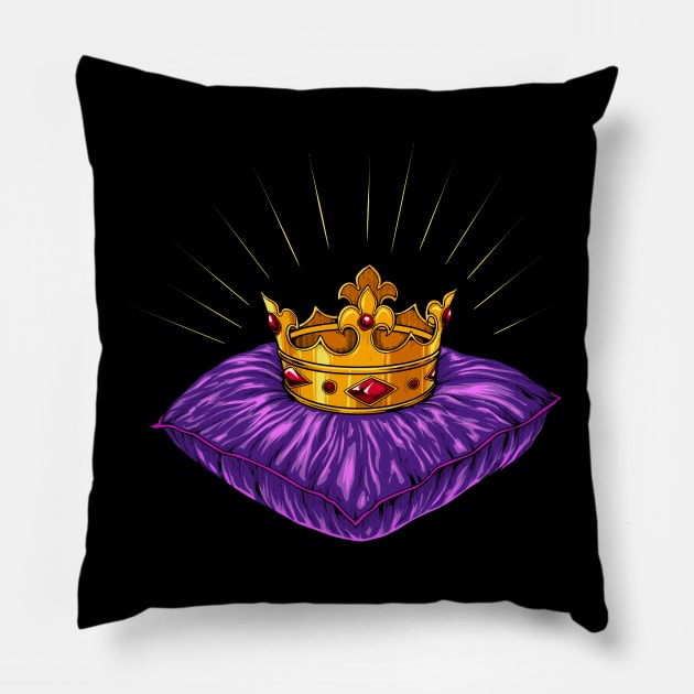 Royal crown - Royalcore Pillow by Modern Medieval Design