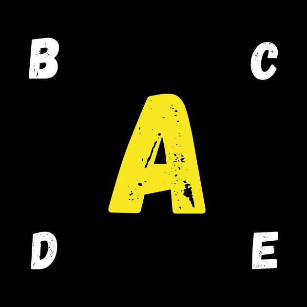 t-shirt with Letter A by Bayane