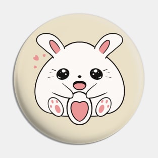 Cute anime bunny Pin