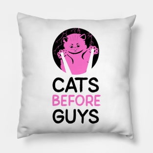 cats before guys Pillow