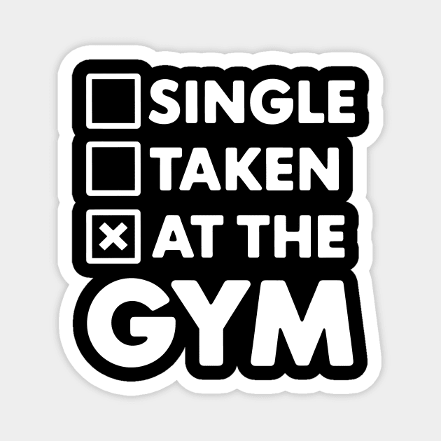 Funny Gym Lover Saying At The Gym Magnet by Rachel's Store 6