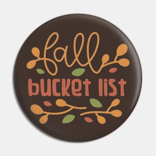 Fall Bucket List Pin