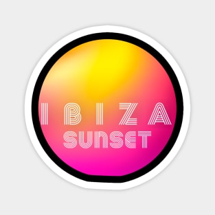 Ibiza Sunset Magnet