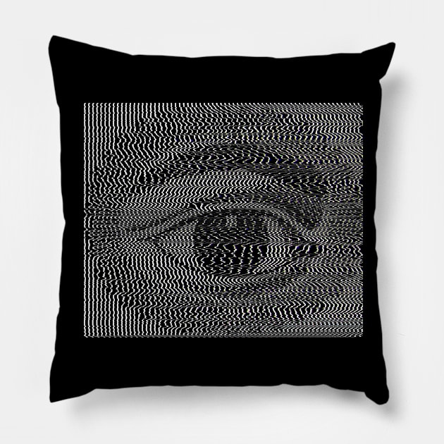 Vintage Psychedelic Eye Illustration Pillow by DankFutura