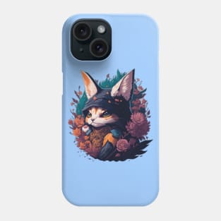 Orange Cat In The garden Phone Case