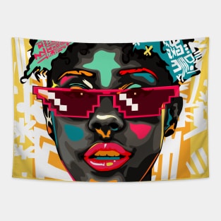 Afro Punk Girl Tapestry