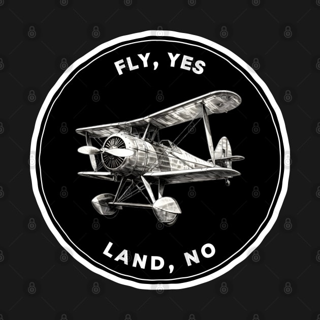 Fly, Yes. Land, No. - Biplane Adventure by Fenay-Designs